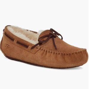 UGG Chestnut Suede Moccasin Slippers